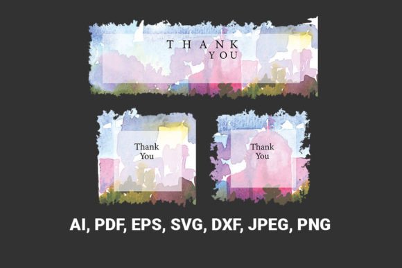 Abstract Watercolor Landscape Frame Review for Embroidery Projects