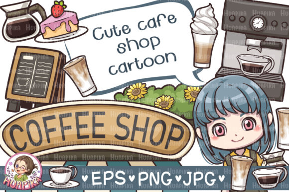Cute Cafe Shop Cartoon Illustration Review: Real Project Insights