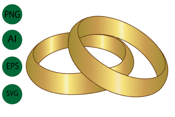 Golden Rings: A Timeless Embroidery Design for Wedding Projects