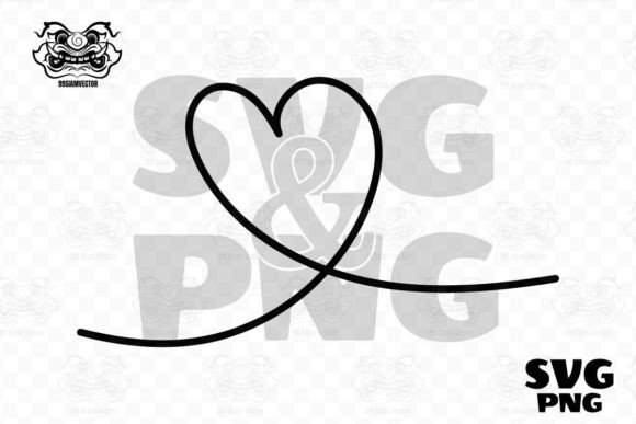 Heart One Line Art SVG for Real Embroidery Projects