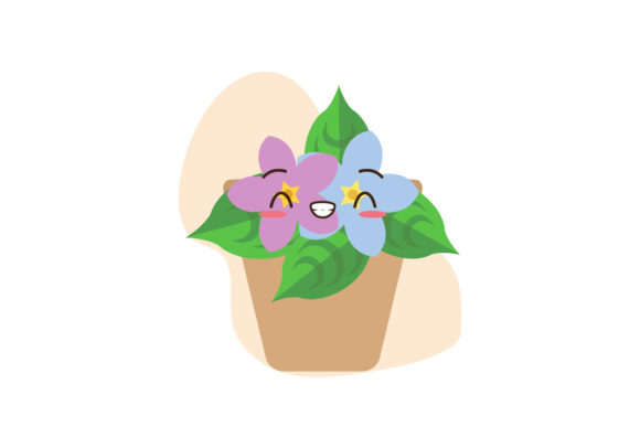 Laughing Character Plant Pot Illustration Review