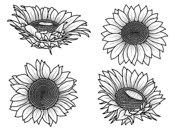 Sunflower Line Art: A Designer’s Take on Real-World Embroidery Use