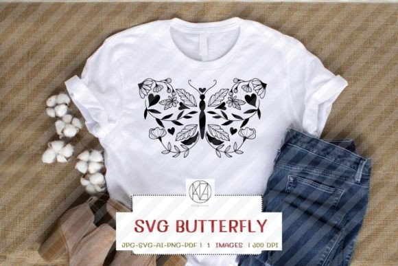 SVG Butterfly Black White Sublimation Review: A Timeless Embroidery Design